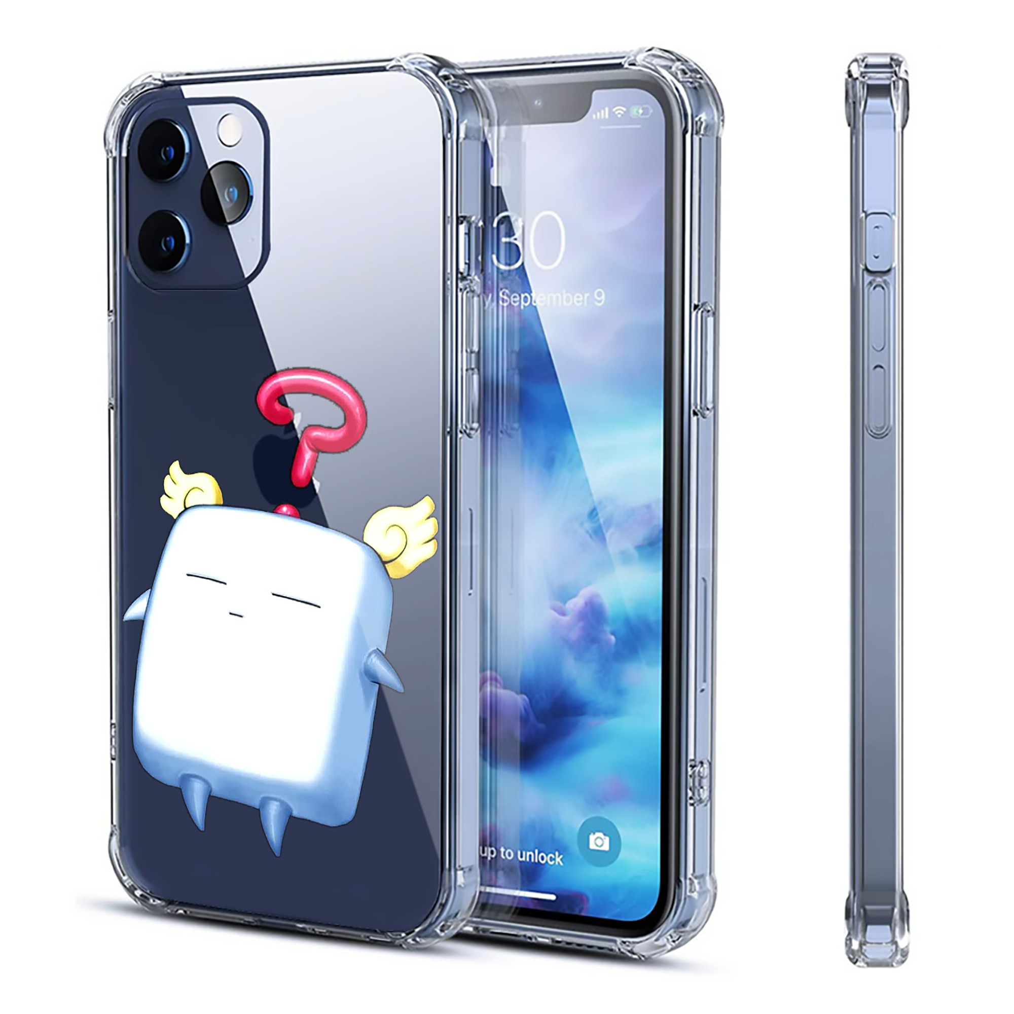 （画像用） 遊☆戯☆王 Yu-Gi-Oh! 【iPhone 12シリーズ対応】透明スマホケース（クリアソフトケース）